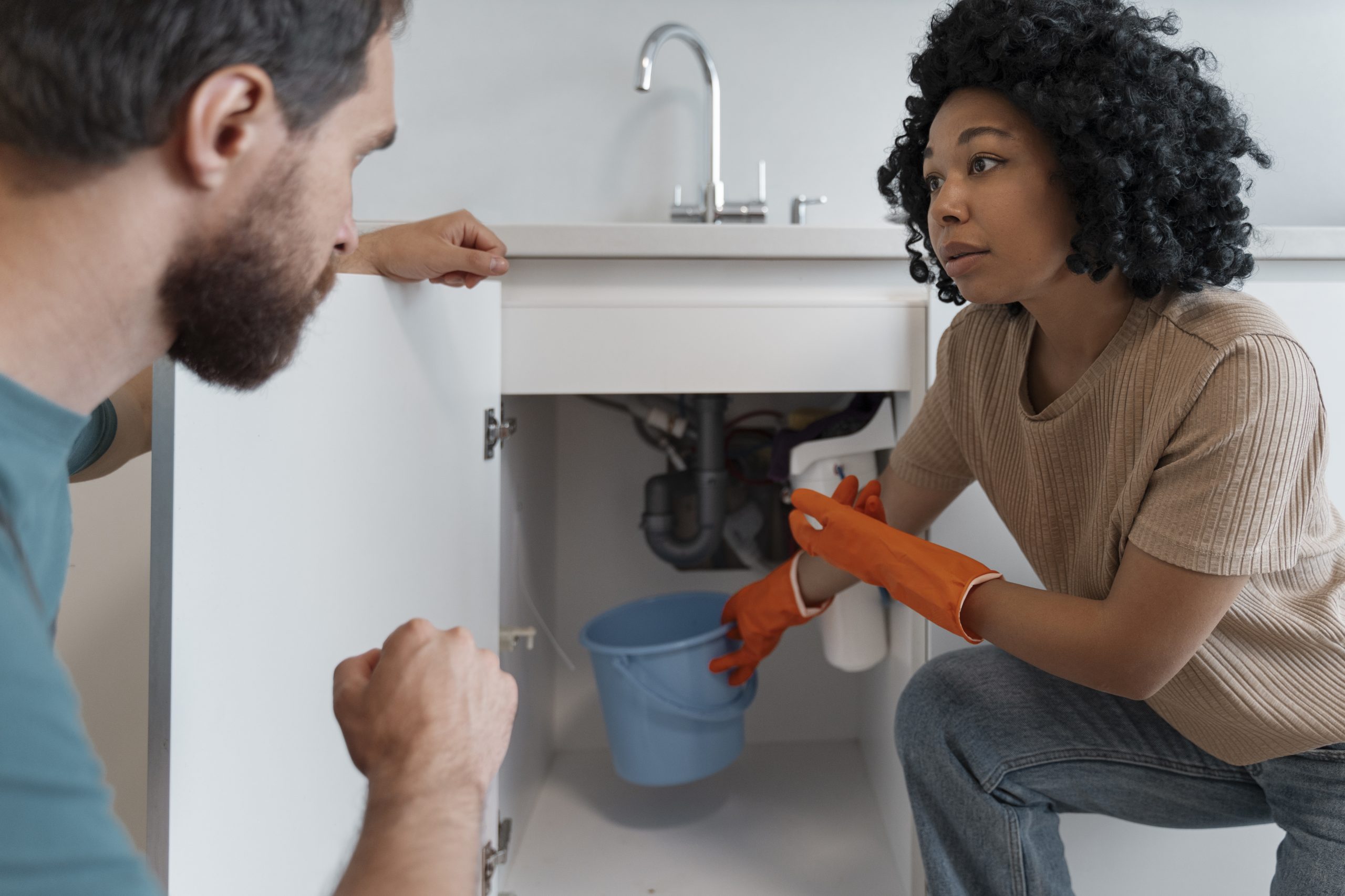 vazamento de água em casa